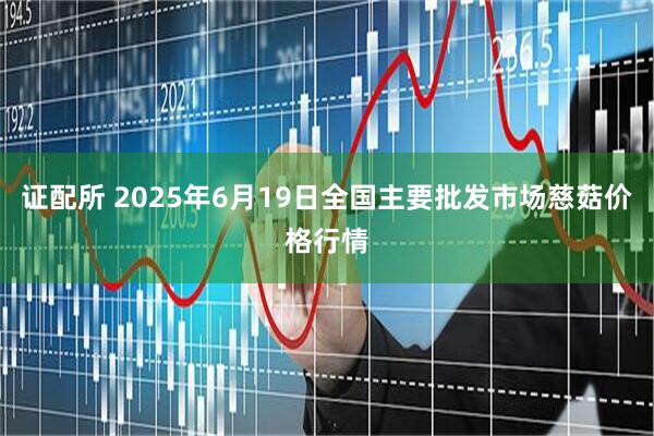 证配所 2025年6月19日全国主要批发市场慈菇价格行情